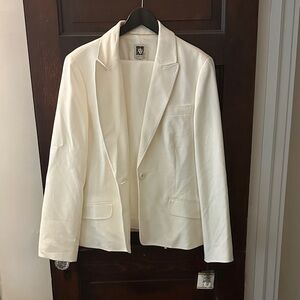 Anne Klein Cream Pantsuit Jacket